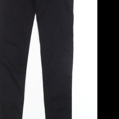 Denim Co. Womens Black  Denim Skinny Jeans Size 8 L31 in