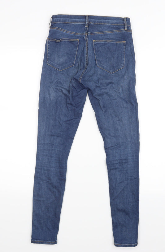 Topshop Womens Blue  Denim Straight Jeans Size 26 in L27 in