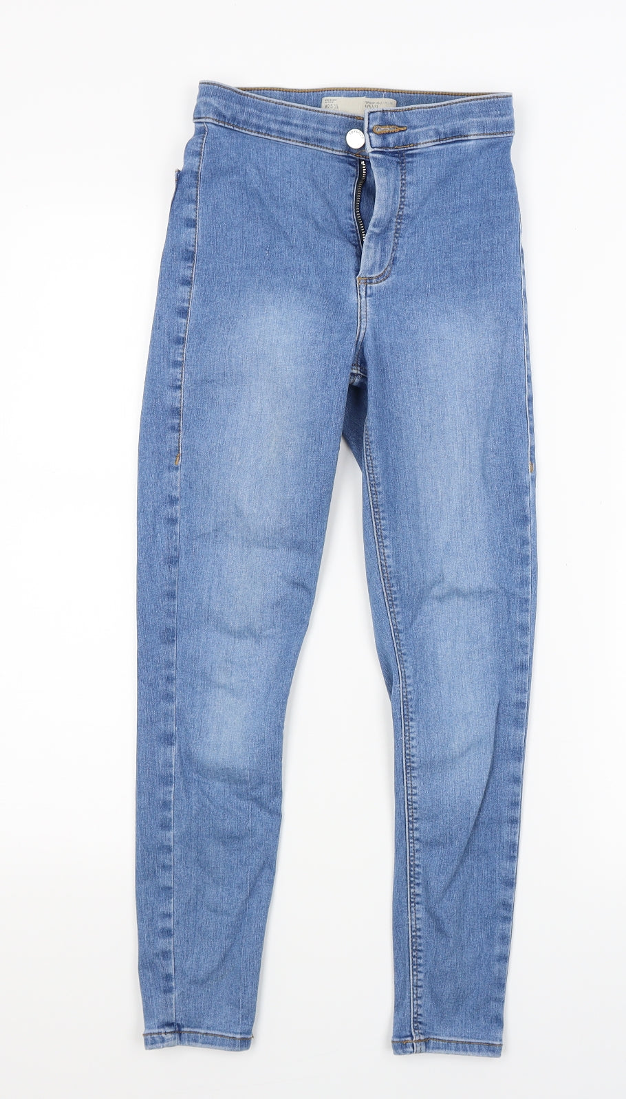 Topshop Womens Blue  Denim Mom Jeans Size XS L23 in