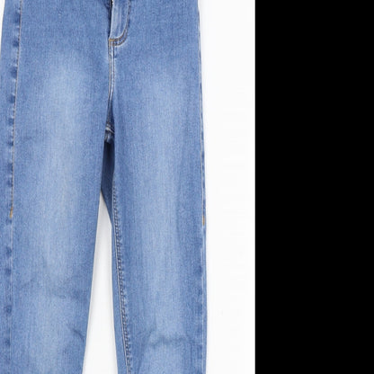 Topshop Womens Blue  Denim Mom Jeans Size XS L23 in