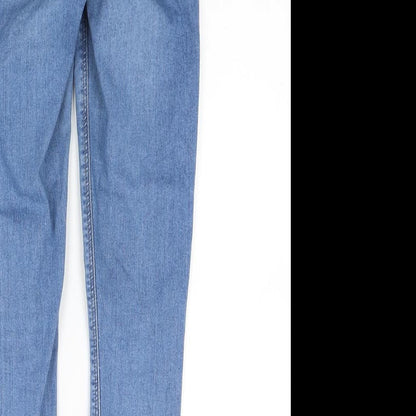 Topshop Womens Blue  Denim Mom Jeans Size XS L23 in