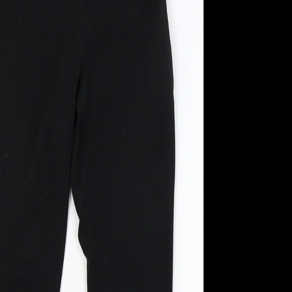 Womens UK Size 8 H&M Regular Fit  Black Trousers