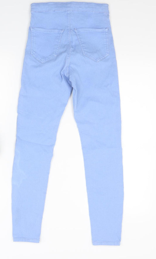 Topshop Womens Blue  Denim Skinny Jeans Size 8 L20 in