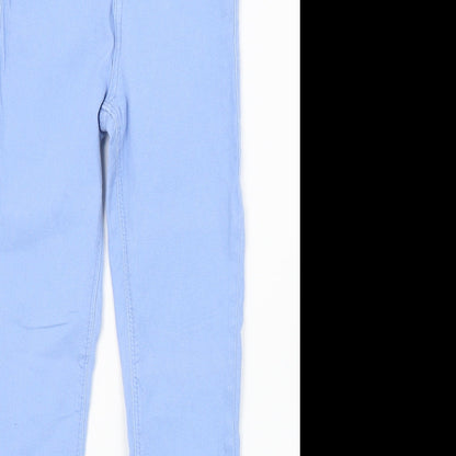 Topshop Womens Blue  Denim Skinny Jeans Size 8 L20 in