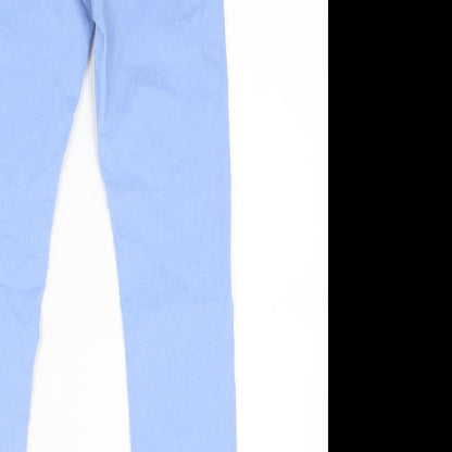 Topshop Womens Blue  Denim Skinny Jeans Size 8 L20 in