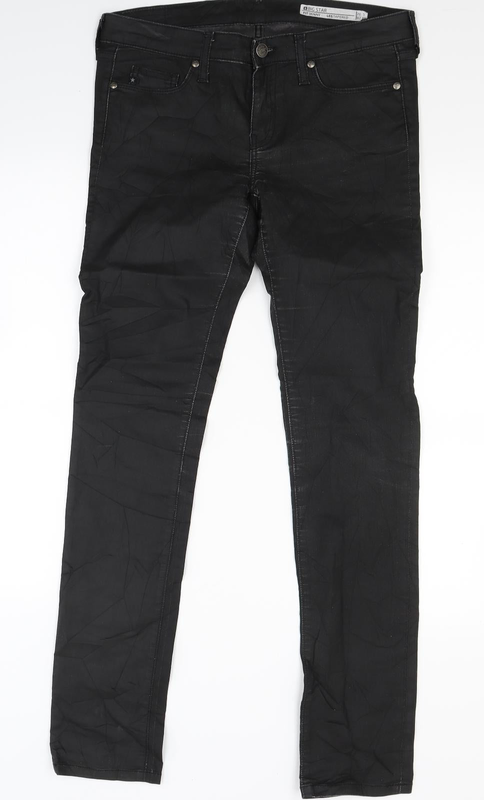 BIG STAR Womens Brown  Canvas Skinny Jeans Size 10 L32 in