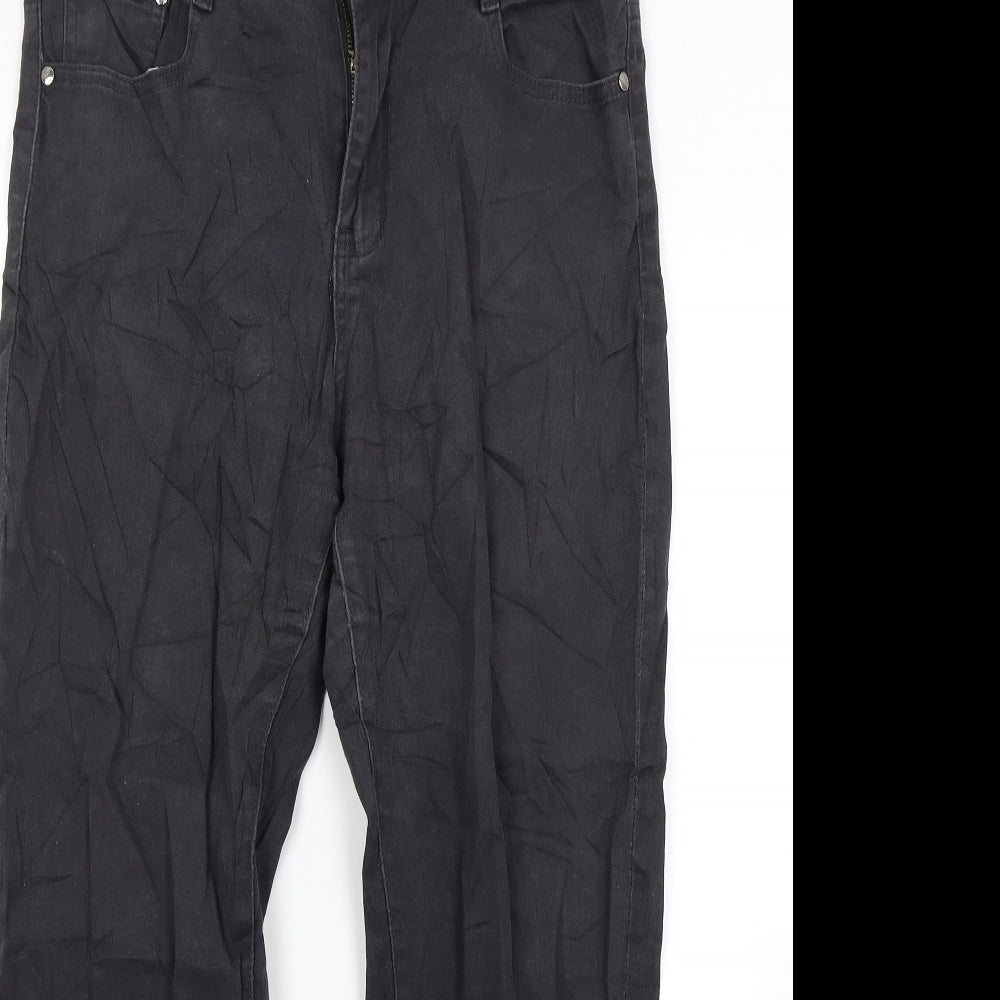 Sun bird Womens Black  Denim Straight Jeans Size 32 in L25 in