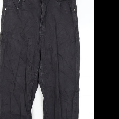 Sun bird Womens Black  Denim Straight Jeans Size 32 in L25 in