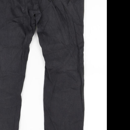 Sun bird Womens Black  Denim Straight Jeans Size 32 in L25 in