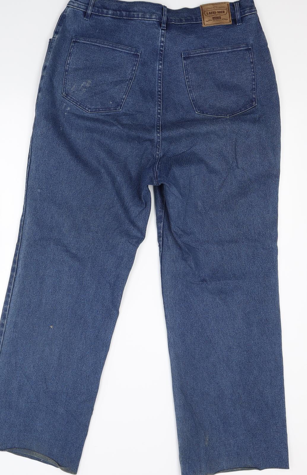 Lafei Neir Womens Blue  Denim Straight Jeans Size 34 in L29 in