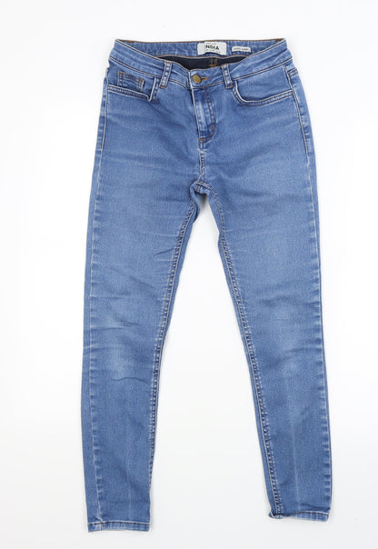 New Look Womens Blue  Denim Skinny Jeans Size 10 L24 in