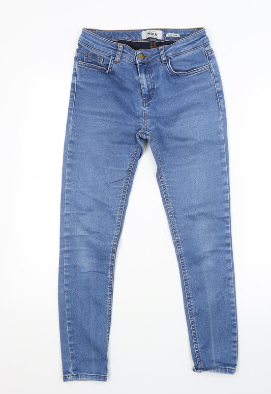 New Look Womens Blue  Denim Skinny Jeans Size 10 L24 in