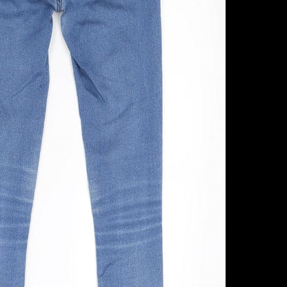 New Look Womens Blue  Denim Skinny Jeans Size 10 L24 in
