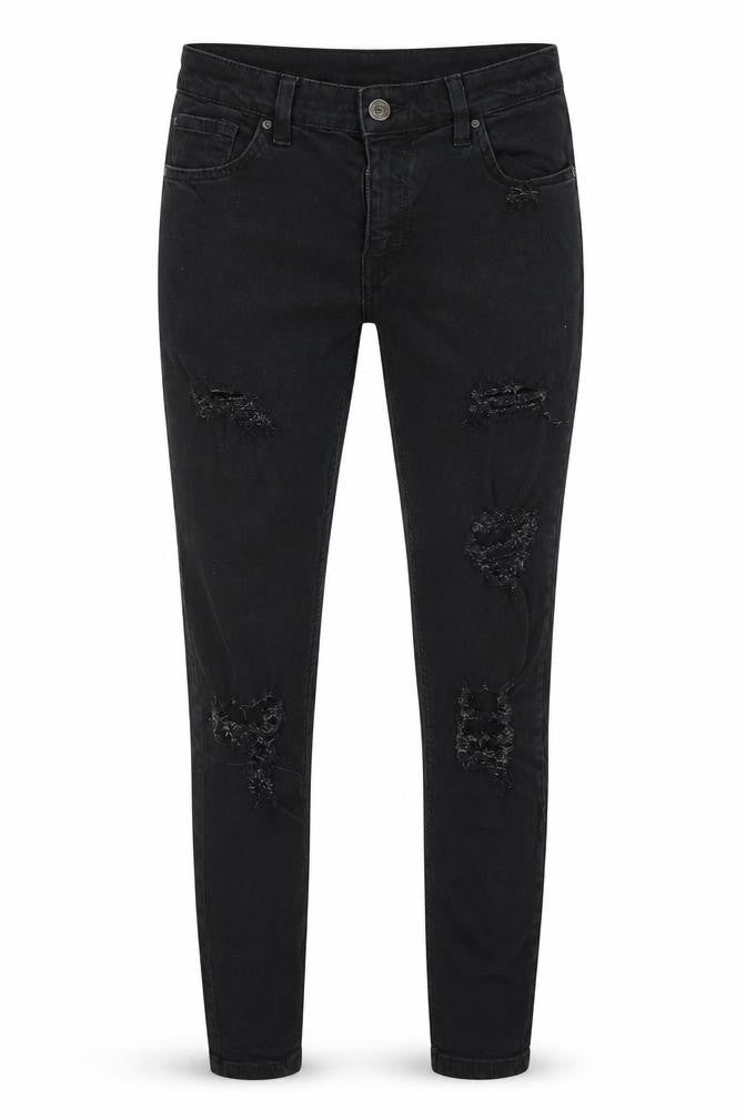 Topshop Womens Black  Denim Skinny Jeans Size 27 in L24 in