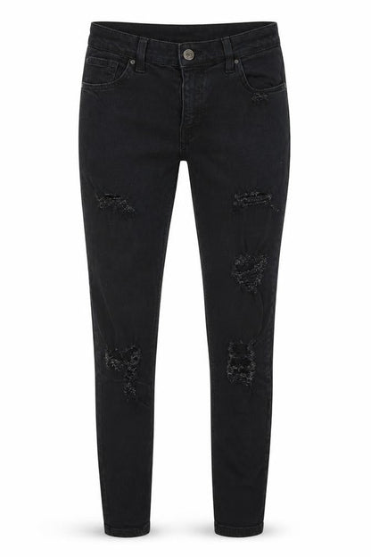 Topshop Womens Black  Denim Skinny Jeans Size 27 in L24 in