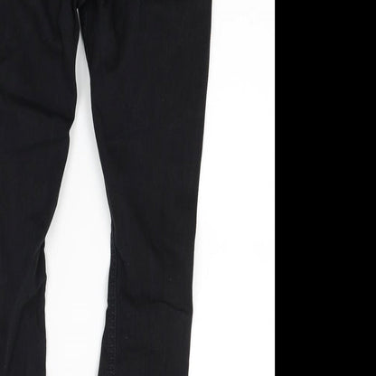 Topshop Womens Black  Denim Skinny Jeans Size 27 in L24 in
