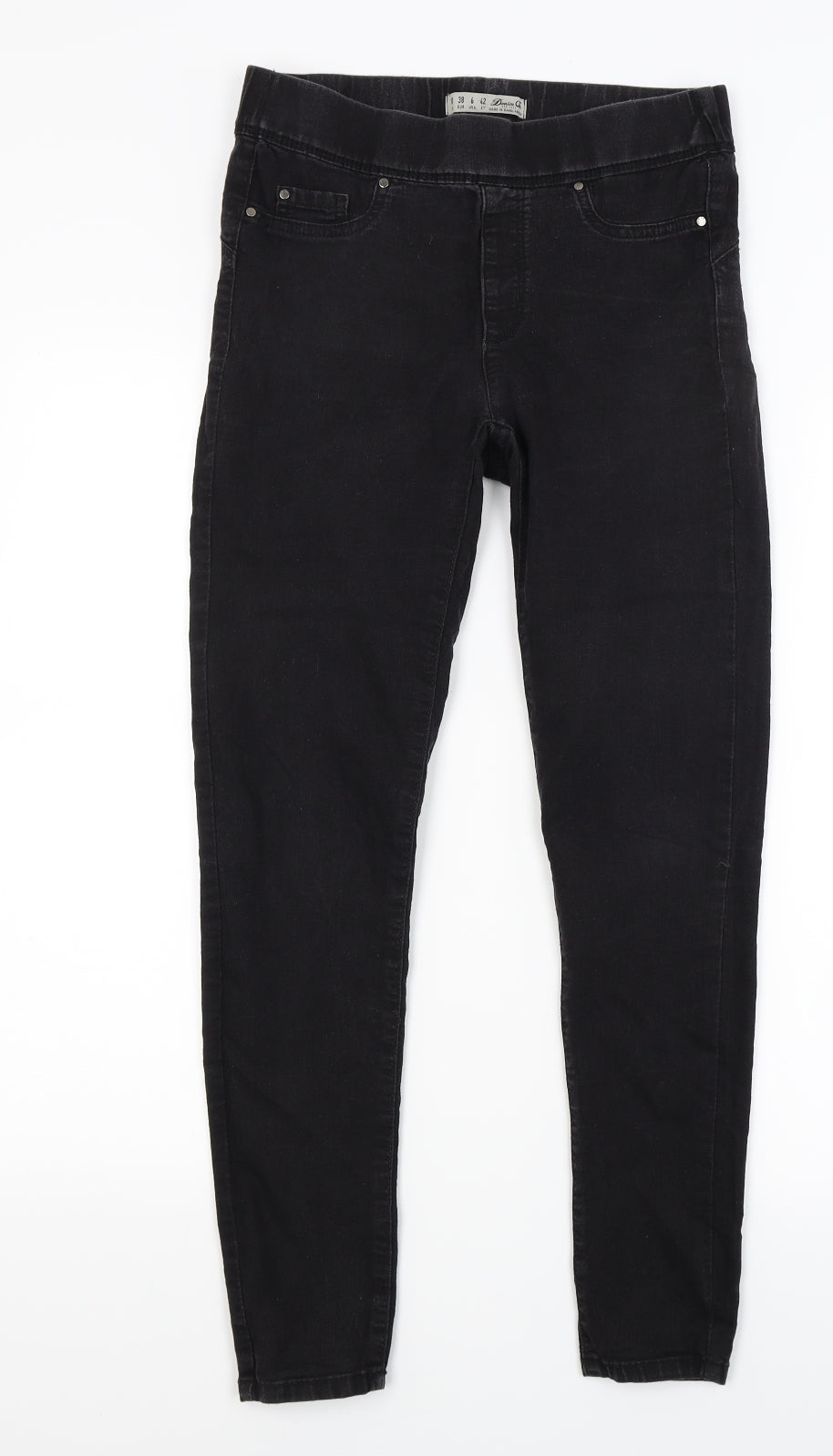 Primark Womens Black  Denim Jegging Jeans Size 10 L26 in