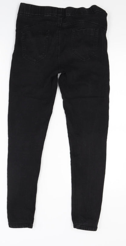 Primark Womens Black  Denim Jegging Jeans Size 10 L26 in