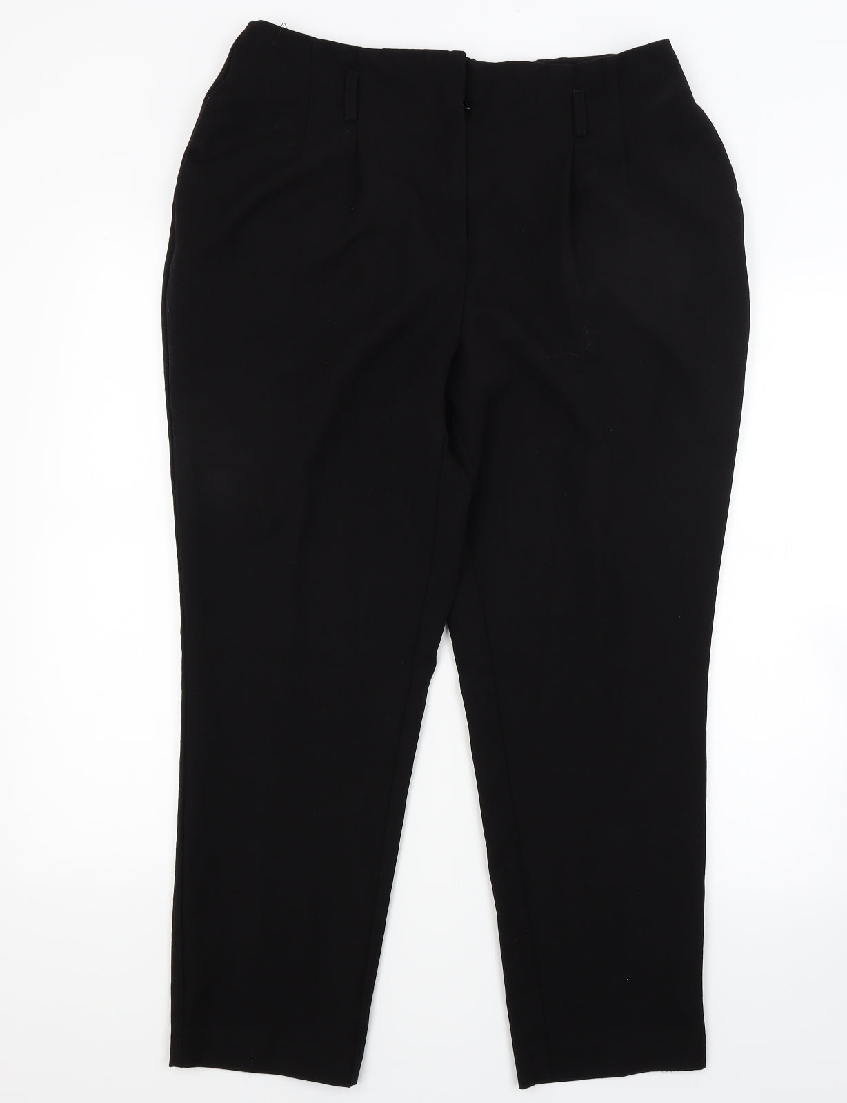 Womens UK Size 14 Very Regular Fit  Black Trousers