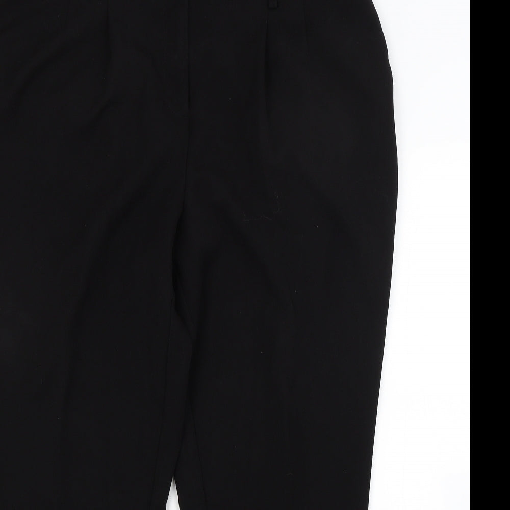 Womens UK Size 14 Very Regular Fit  Black Trousers