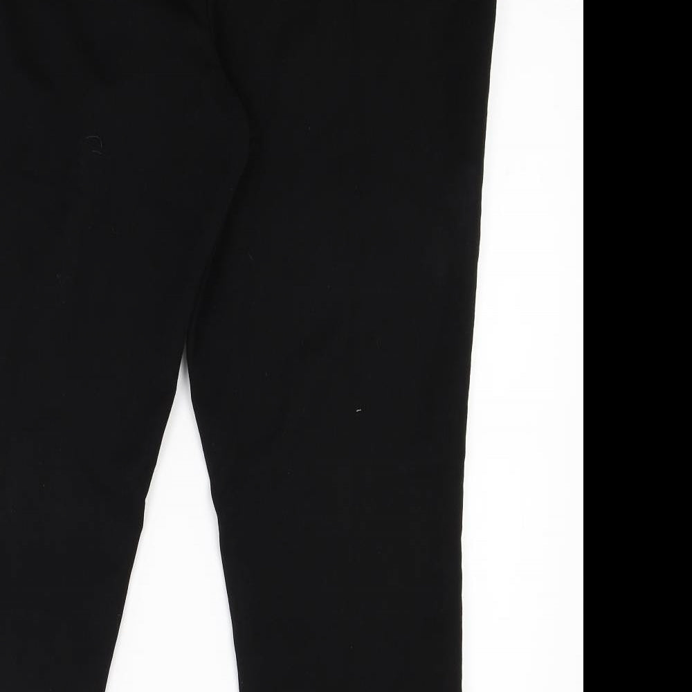 Womens UK Size 14 Very Regular Fit  Black Trousers
