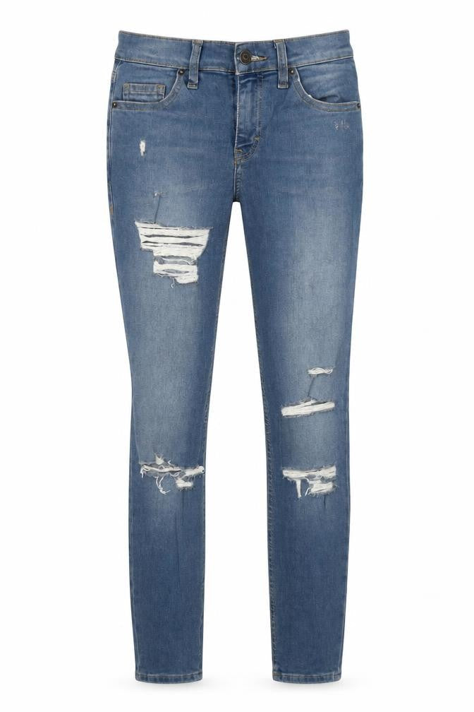 Womens UK Size 25 in Topshop Regular Fit Skinny Blue Jeans