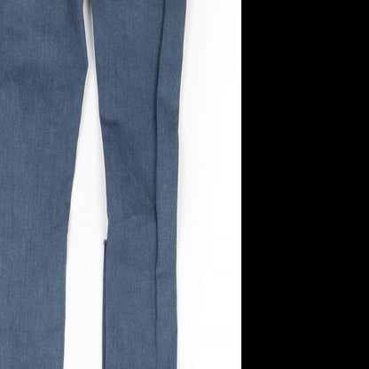 Topshop Womens Blue  Denim Skinny Jeans Size 25 in L27 in