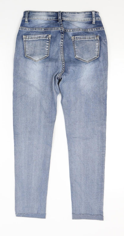 Black denim Womens Blue  Denim Skinny Jeans Size 8 L23 in
