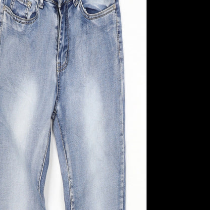 Black denim Womens Blue  Denim Skinny Jeans Size 8 L23 in