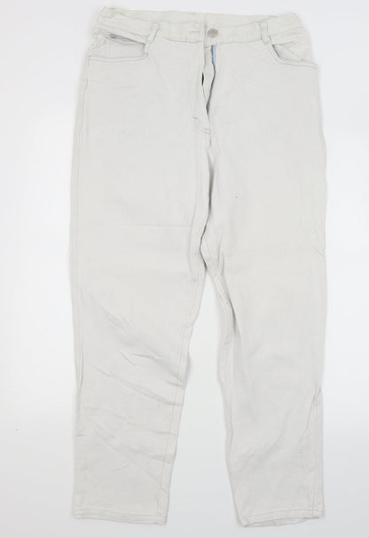 Gina Benotti Womens White  Denim Skinny Jeans Size 10 L26 in