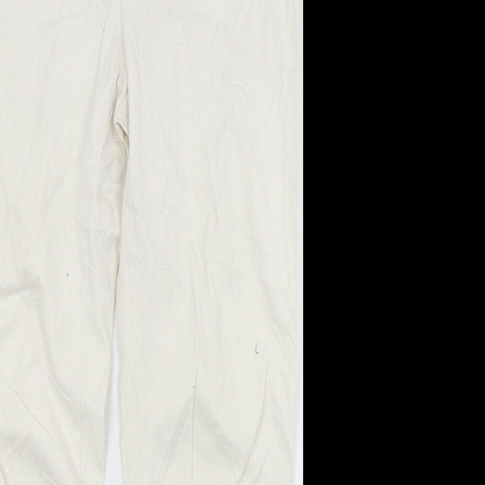 Cero Womens White  Denim Straight Jeans Size 18 L28 in