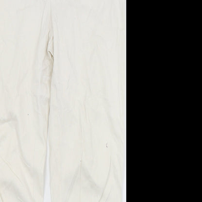 Cero Womens White  Denim Straight Jeans Size 18 L28 in
