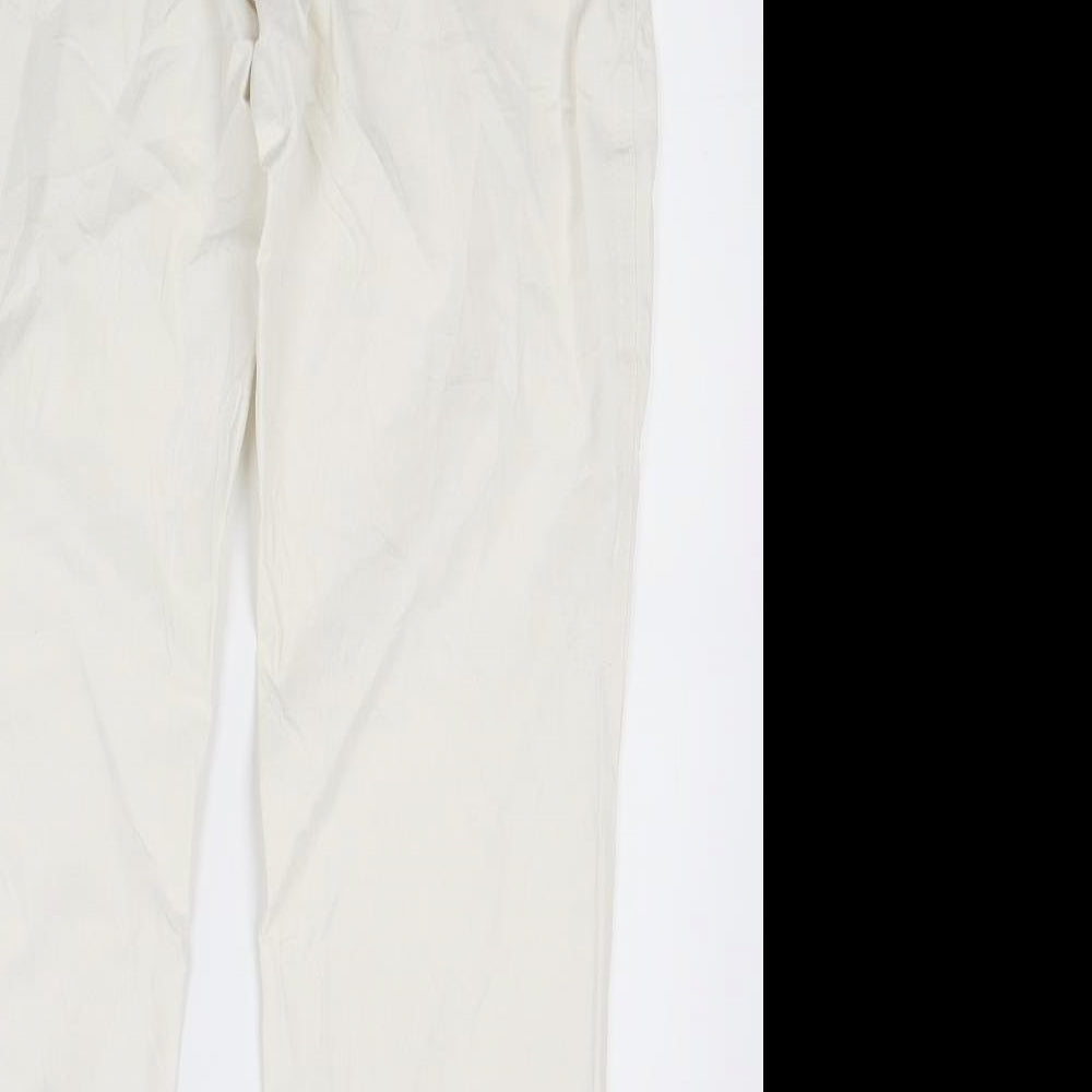 Cero Womens White  Denim Straight Jeans Size 18 L28 in