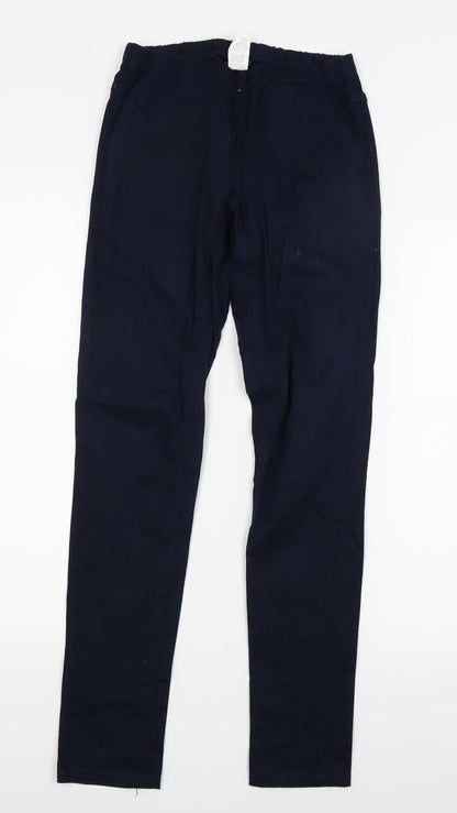 Womens UK Size XS Pieces Regular Fit  Blue Trousers