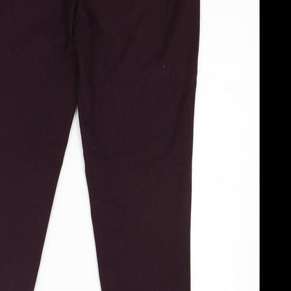 Womens UK Size 12 ASOS Regular Fit  Red Trousers