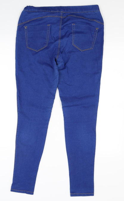 Primark Womens Blue  Denim Flared Jeans Size 10 L27 in