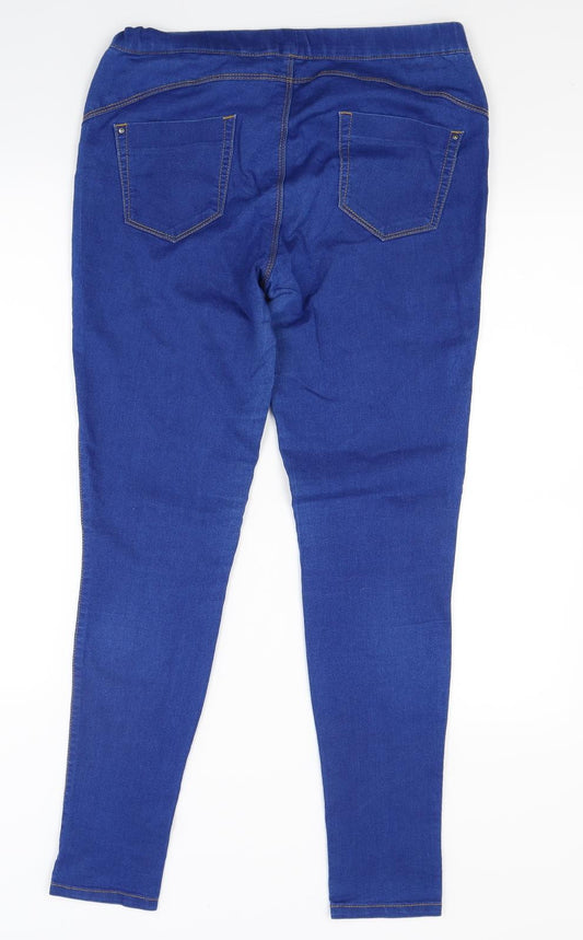 Primark Womens Blue  Denim Flared Jeans Size 10 L27 in