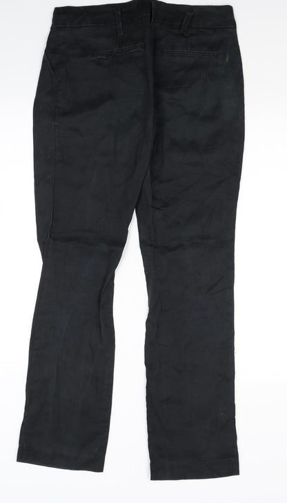 Womens UK Size 30 in Preworn Regular Fit  Black Trousers