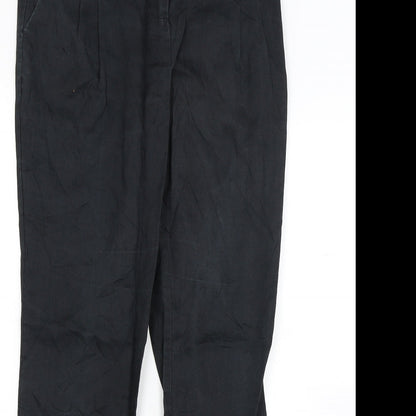Womens UK Size 30 in Preworn Regular Fit  Black Trousers