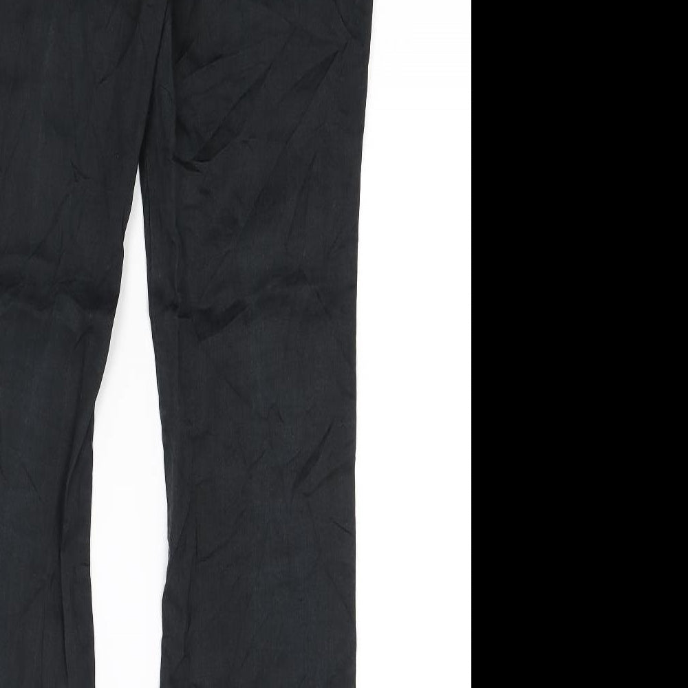 Womens UK Size 30 in Preworn Regular Fit  Black Trousers