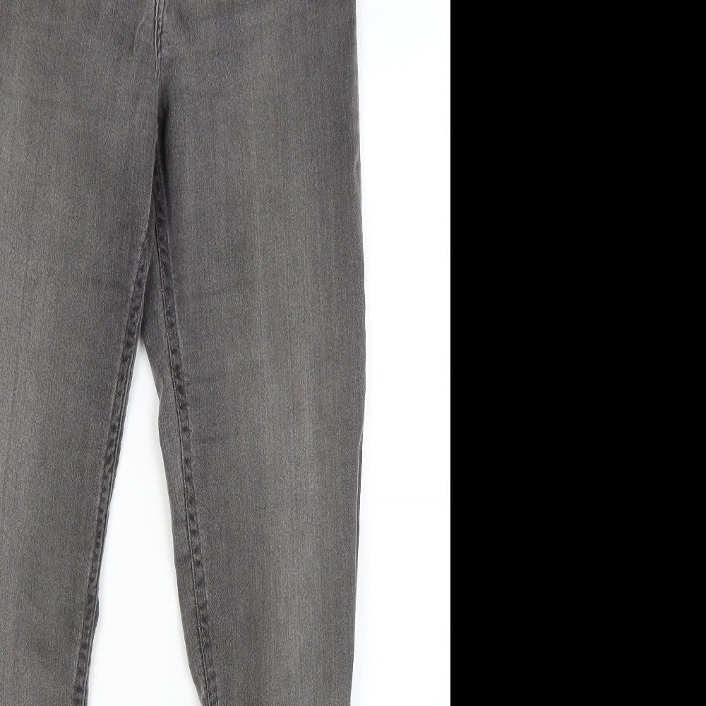 Womens UK Size 8 H&M Regular Fit Skinny Grey Jeans