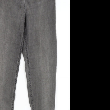 Womens UK Size 8 H&M Regular Fit Skinny Grey Jeans