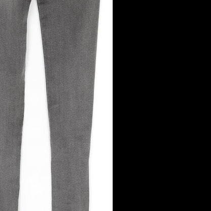Womens UK Size 8 H&M Regular Fit Skinny Grey Jeans