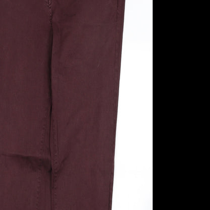 Womens UK Size 12 Papaya Regular Fit Skinny Red Jeans