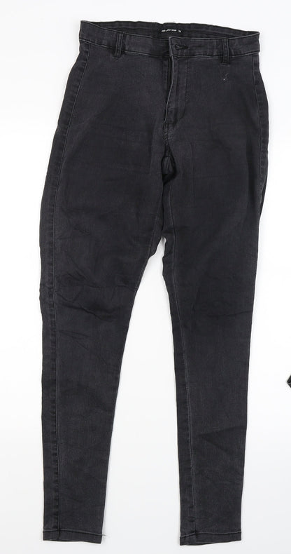 Womens UK Size XS Diverse Slim Fit Skinny Black Jeans
