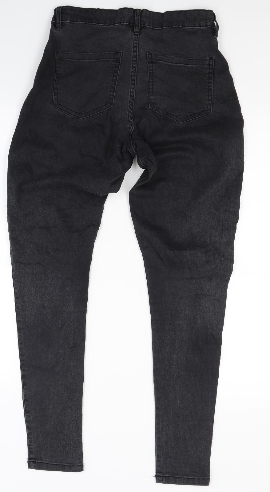 Womens UK Size XS Diverse Slim Fit Skinny Black Jeans