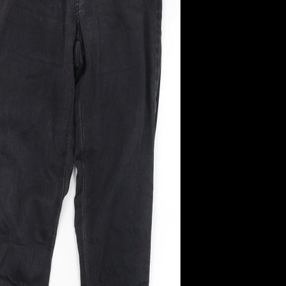 Womens UK Size XS Diverse Slim Fit Skinny Black Jeans