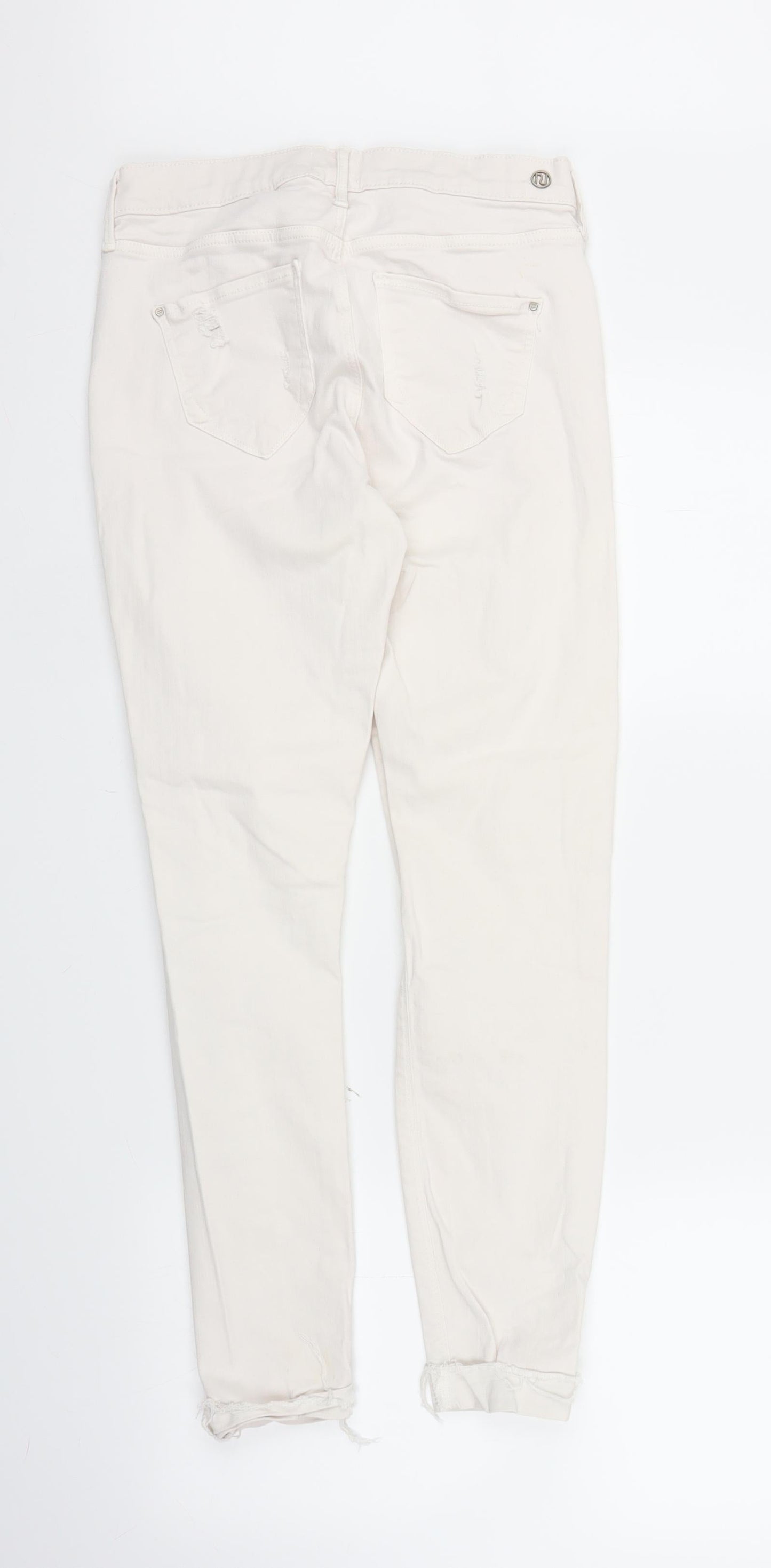River Island Girls White  Denim Skinny Jeans Size 10 Years