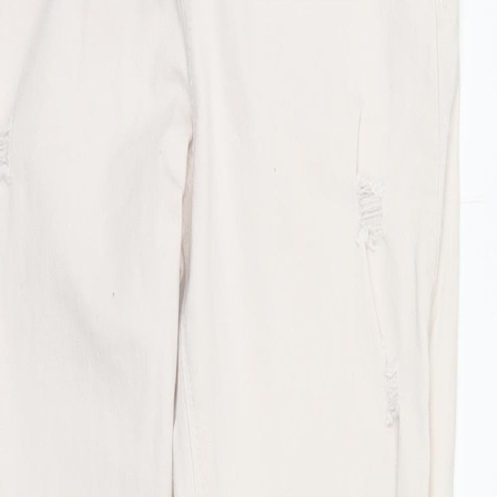 River Island Girls White  Denim Skinny Jeans Size 10 Years