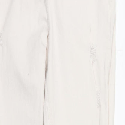 River Island Girls White  Denim Skinny Jeans Size 10 Years
